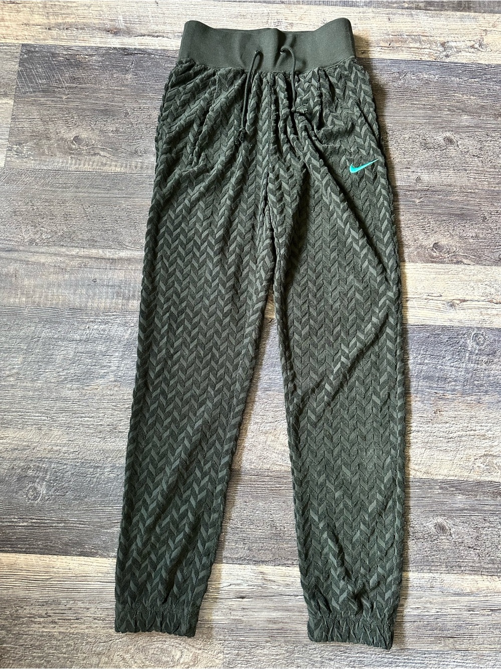 Nike Olive Green Chevron Jogger Pants